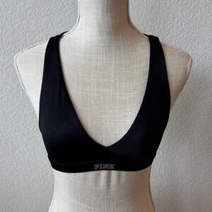 PINK Victoria's Secret Ultimate Lightly Lined Women's Black Sports Bra Size XS